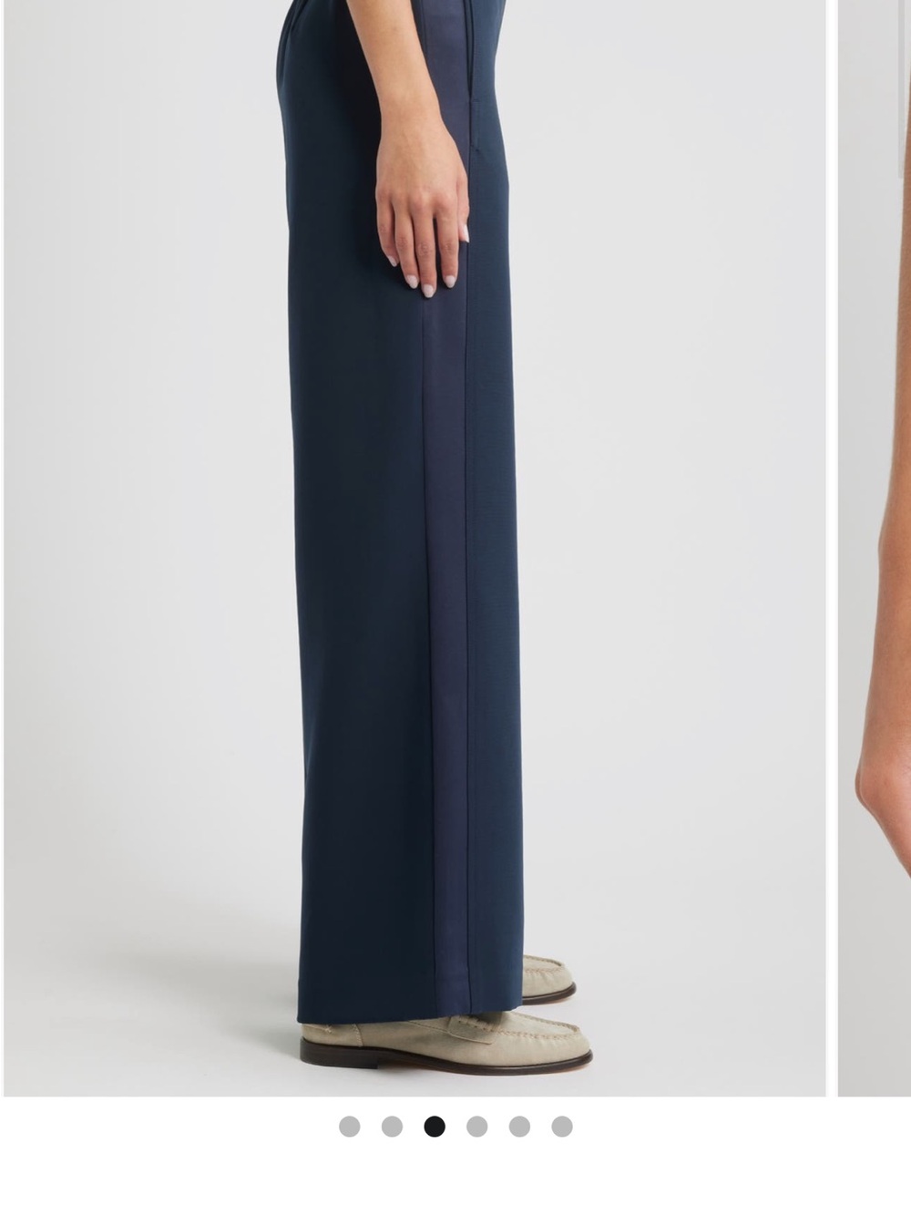 rag & bone Melanie Crepe Pants with Side Panel